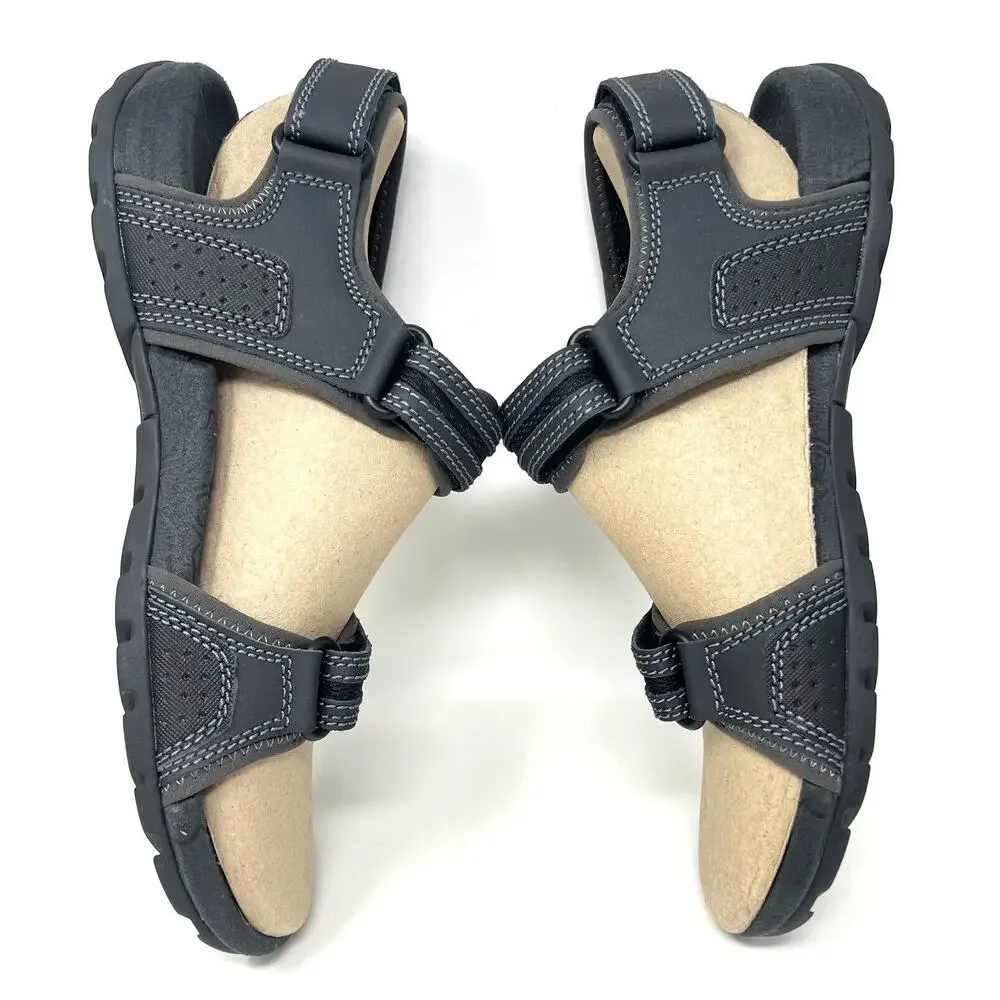 Merrell Mens Sandspur Oak Sandal 12 Black Granite Gray Rugged Adjustable Straps